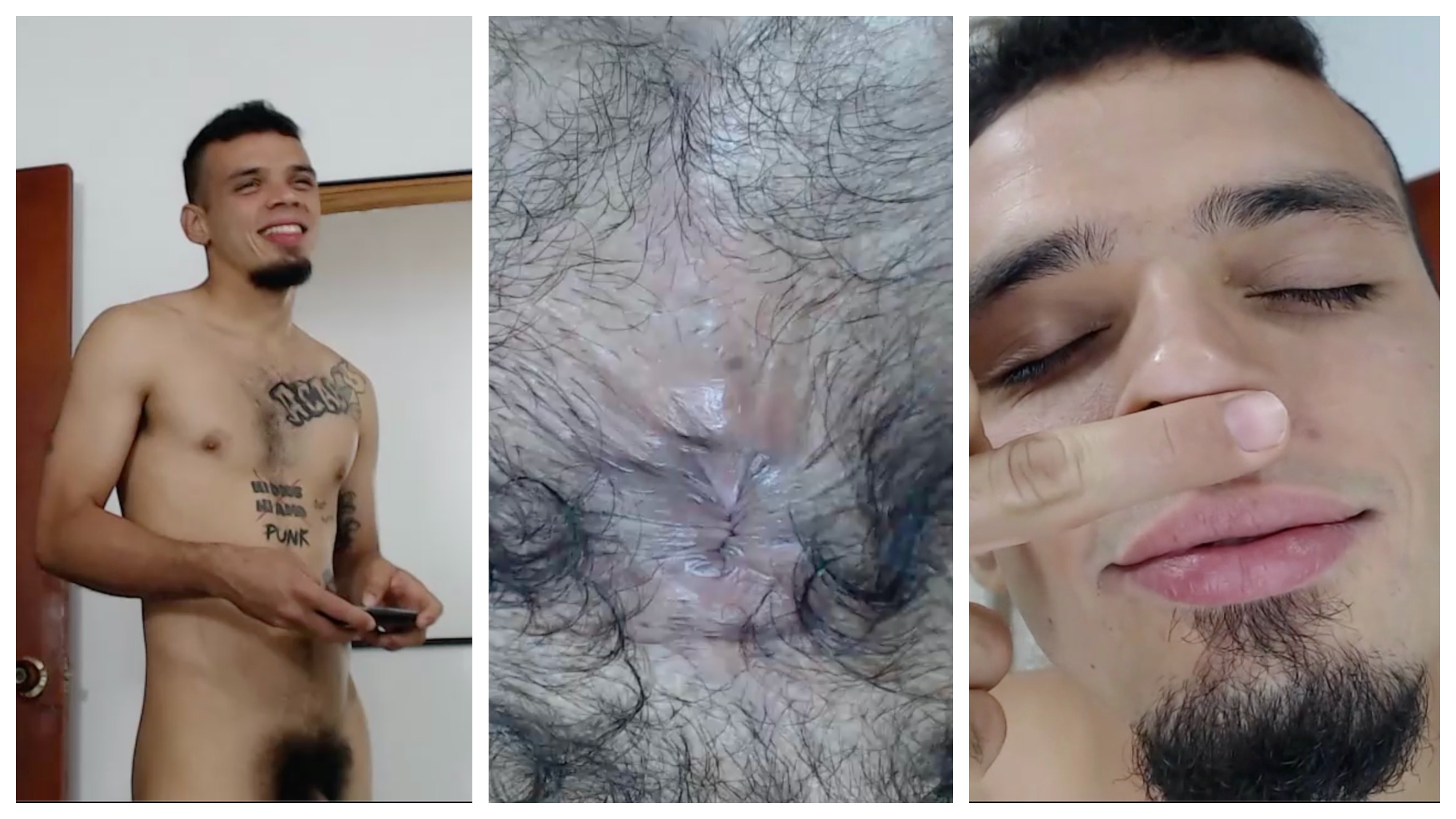 ORDERED str8 latino dancing and sniffing his hairy hole!