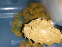 Girl fed shit