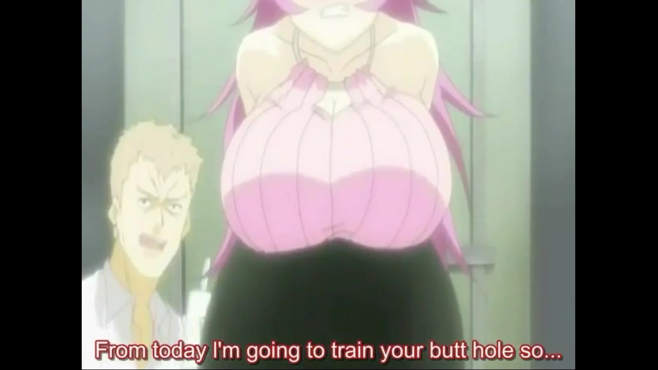 Busty Pink Haired Girl is desperate to shit!(Scat Hentai)