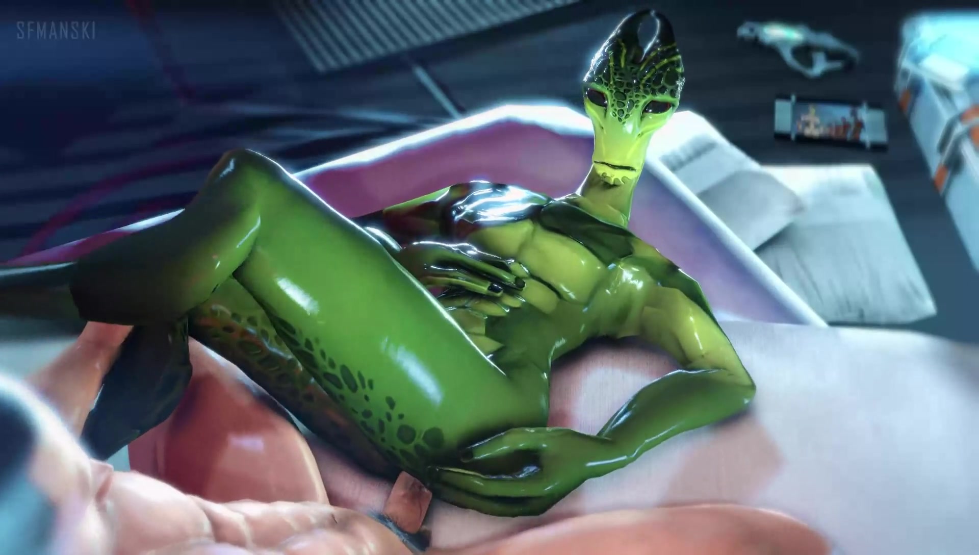Alien Green Porn - Quick Alien Anal Mass Effect Animation - ThisVid.com