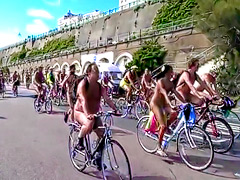 World naked bike ride in Brighton