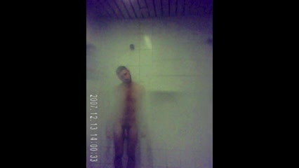 Boner in the man public shower