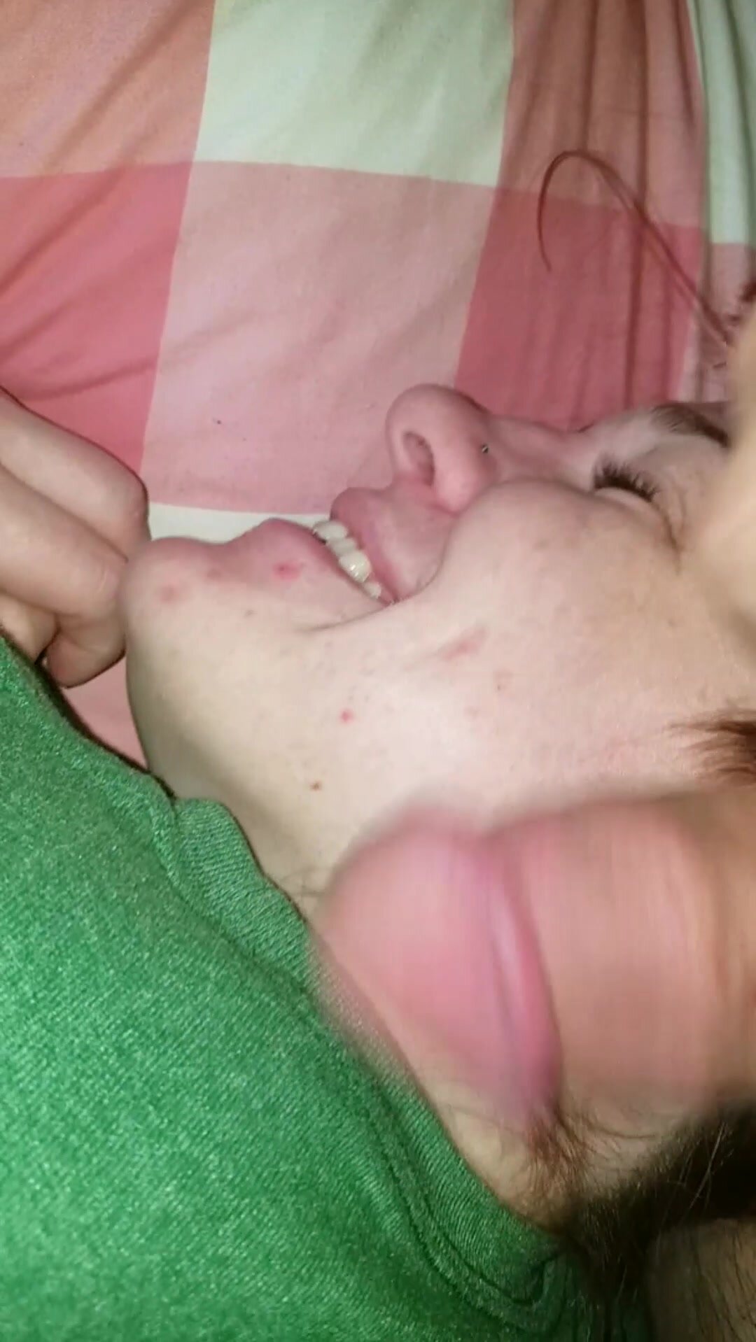 Cock rubbing face