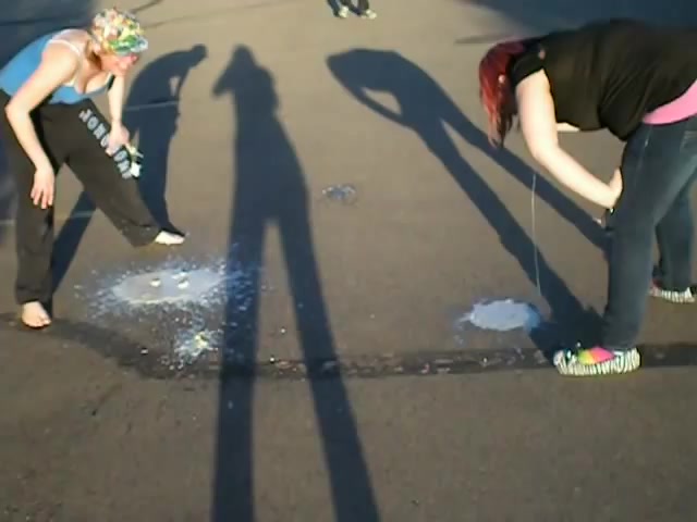 Amateur Girls Puking all over a Parking lot