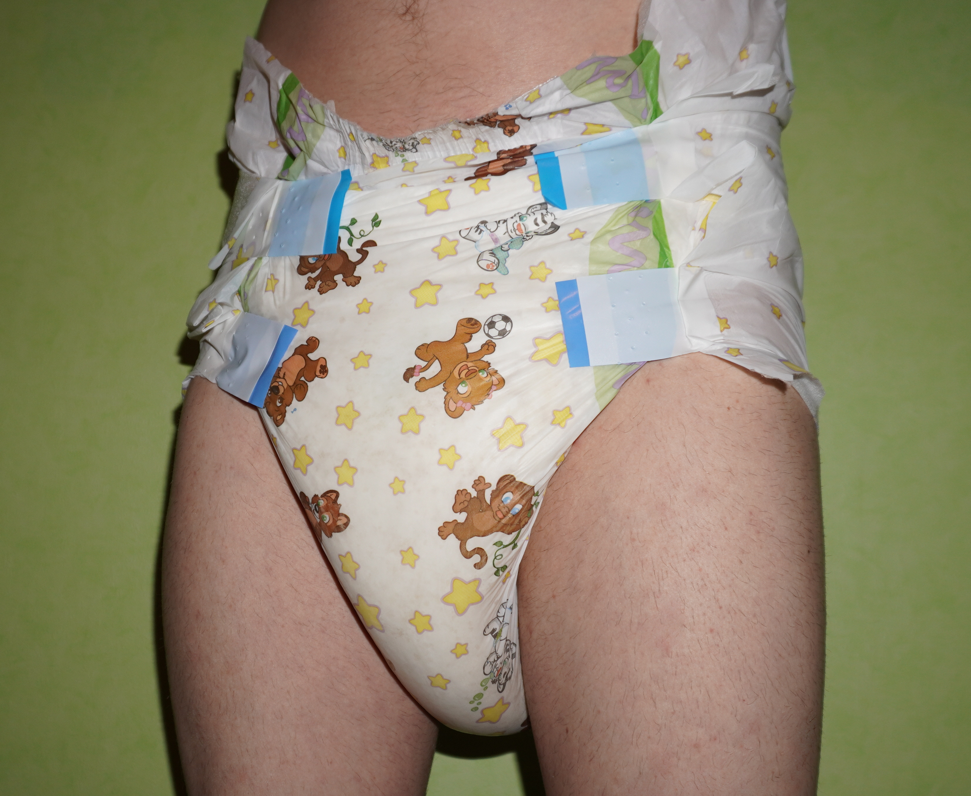 Teen boy showing loaded Crinklz diaper thickly diapered tbdl abdl slideshow  - ThisVid.com