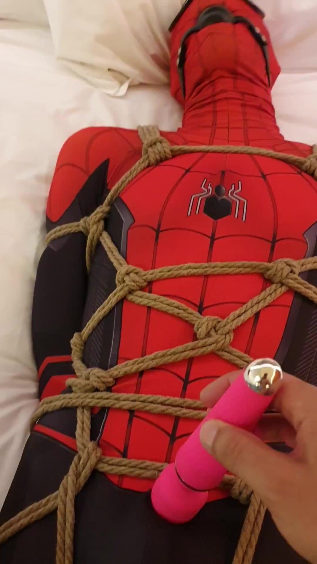 Spider man bondage