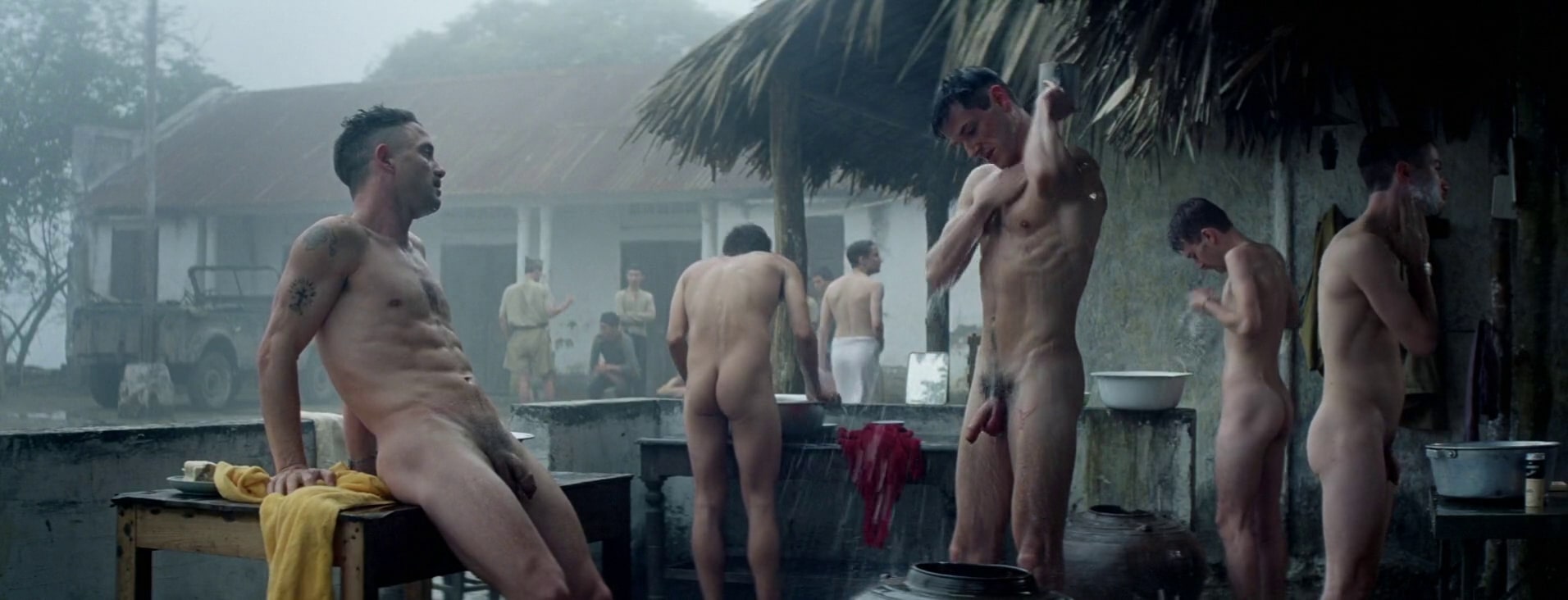 Incredibly Hot And Hung Guys Showering Nude In Movie