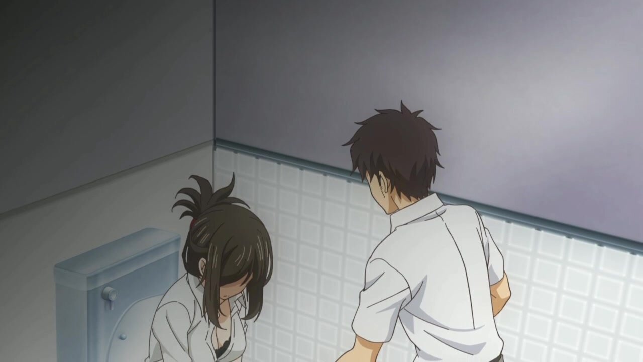 Anime Golden Shower Hentai - Hentai Teacher Pees in Toilet - ThisVid.com