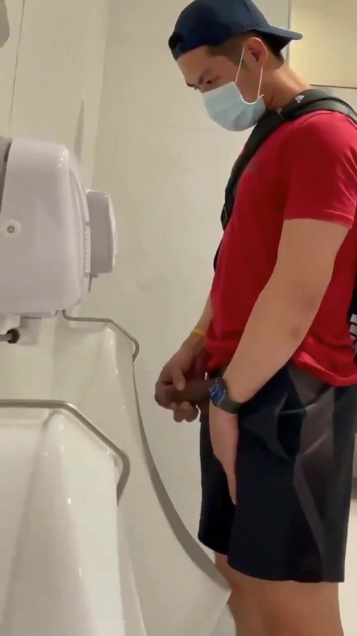 Gay asian urinal spy