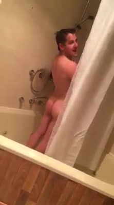 Hot young guy in shower