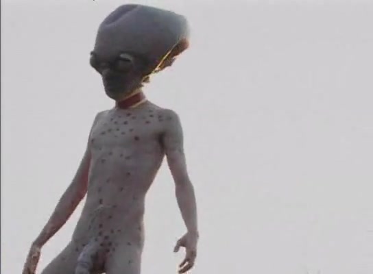 Huge dick alien fucks a chick in strange porno