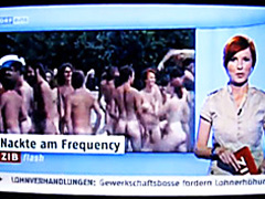 Nudists make the news in German television