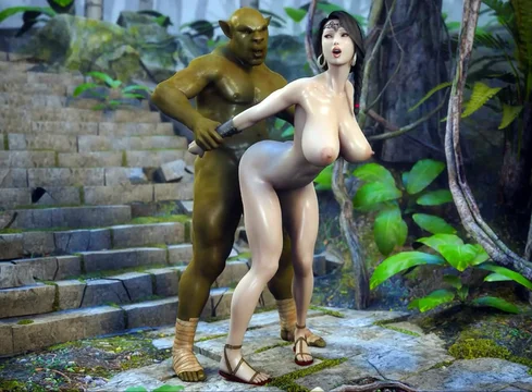 640px x 360px - Big tits 3D girl penetrated by an ugly monster - 3D porn at ...