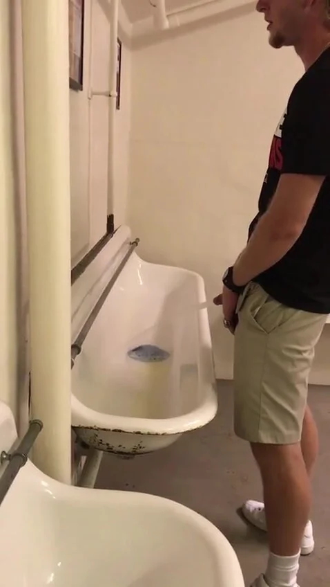 Cute Guy Pissing At The Urinal Thisvid