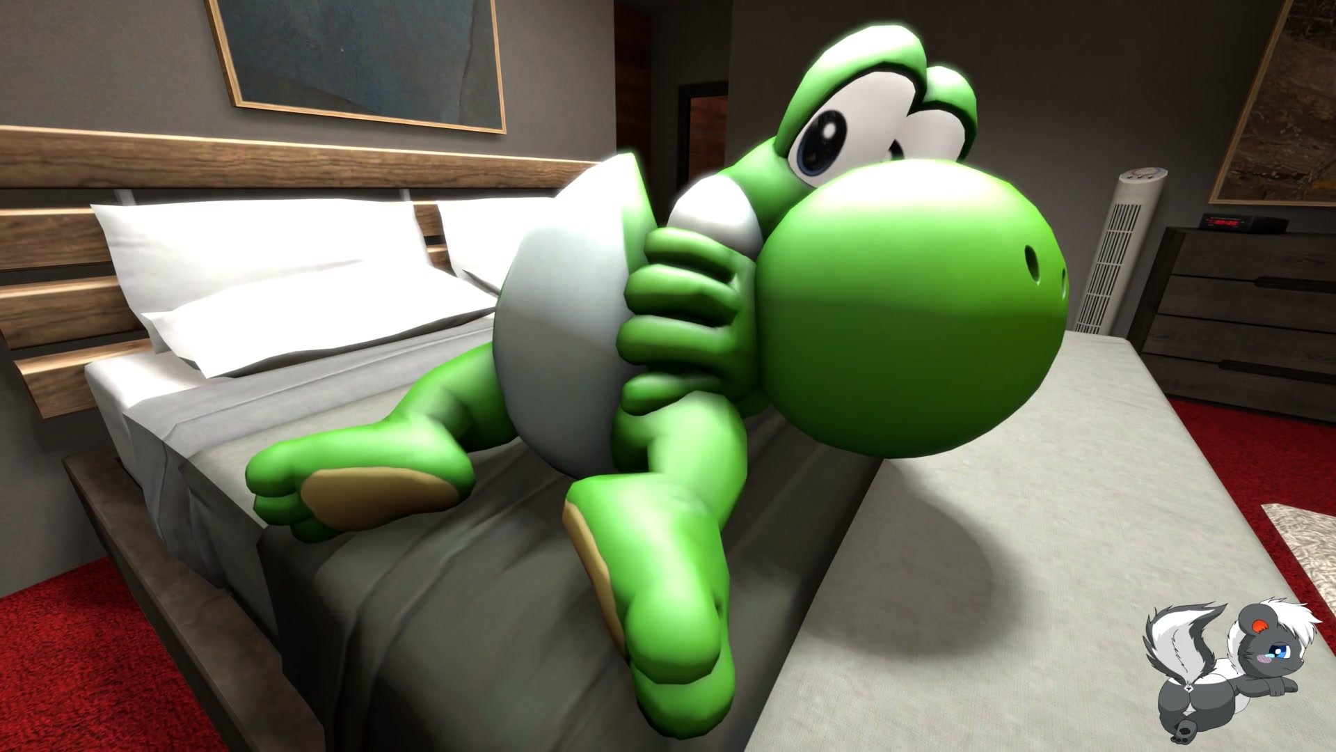 Cartoon Yoshi Porn - SFM] Naked Yoshi Egg Desperation! - ThisVid.com