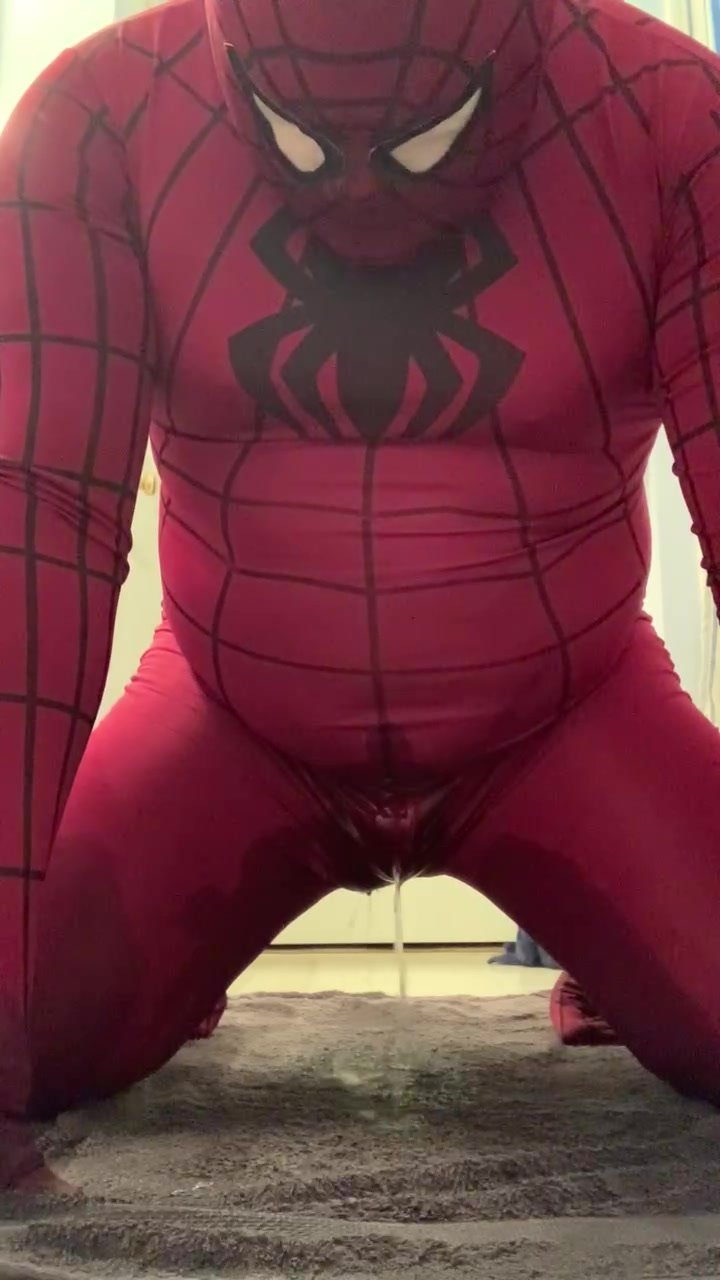I piss myself in a spiderman suit picture photo
