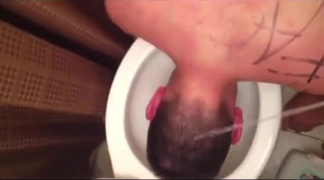 Fag Loser degraded Pissed on by Real Man ThisVid com 