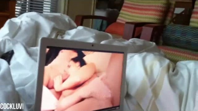 porn husband watches porn wife fingering