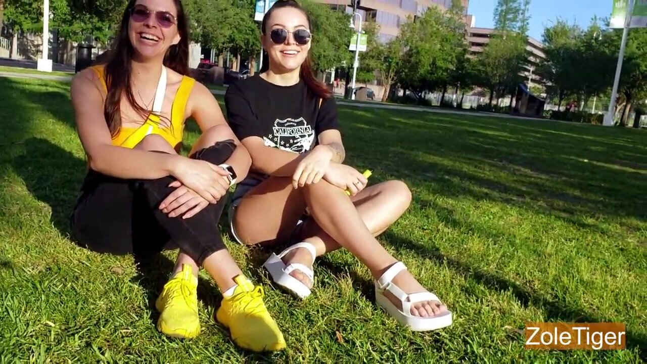 Feet interview - two girls 1 - ThisVid.com
