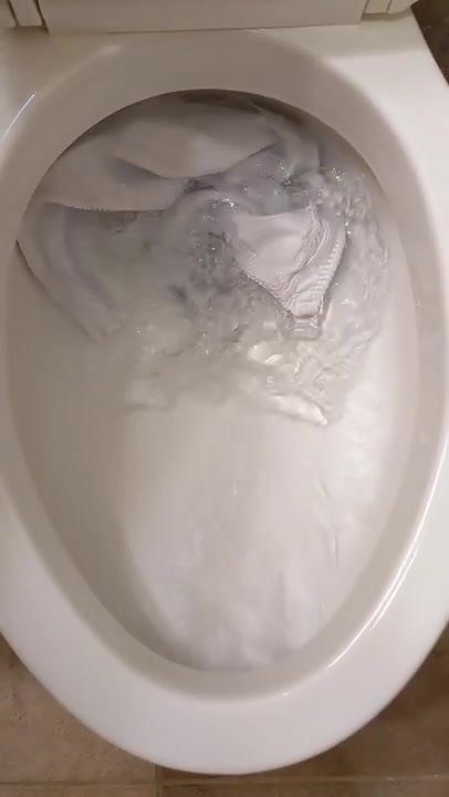 Toilet Flush - Bra flushed down toilet - ThisVid.com