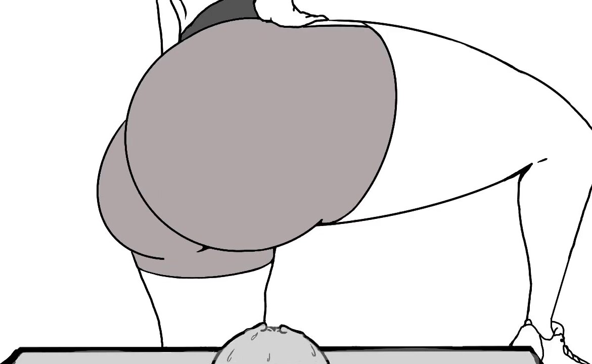 Giantess butt crush animation