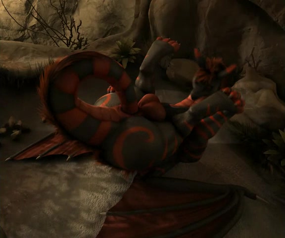 Feral Dragon Porn - H0r3e Animation - Dragon-like Feral Fucks Himself with his Tail -  ThisVid.com