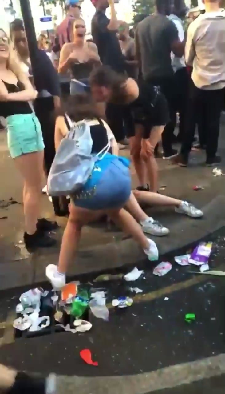 amateur pissing public festival pee