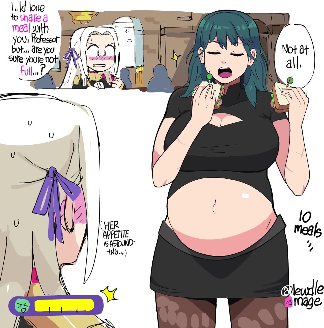 Byleth belly stuffing - ThisVid.com