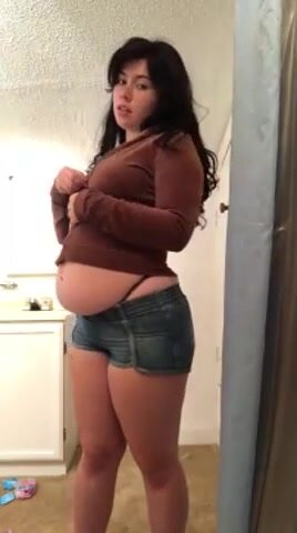 Fat Woman Big Belly Porn - Big belly weight gain - ThisVid.com