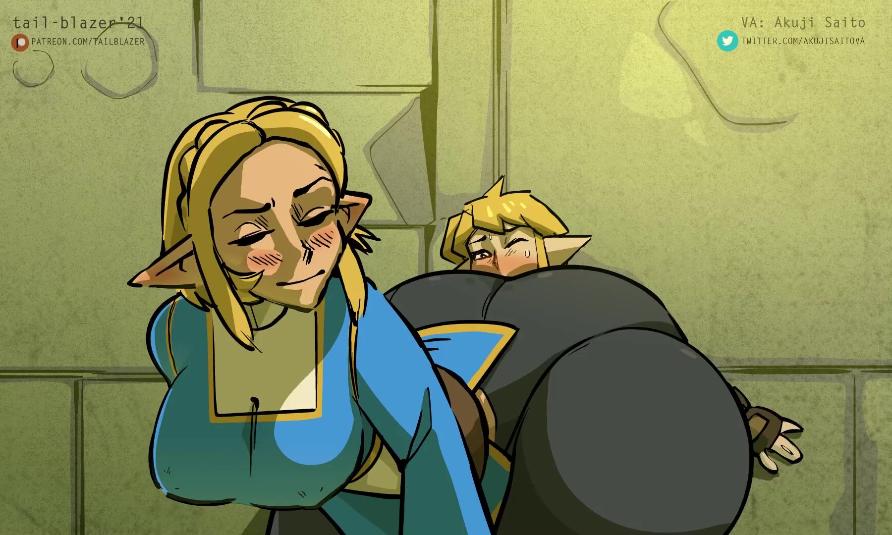 Zelda facesitting
