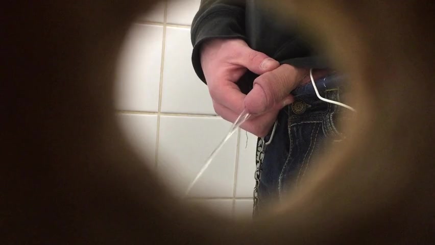 Young guy pissing
