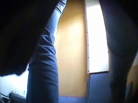 Hidden cam in the train catches women pissing