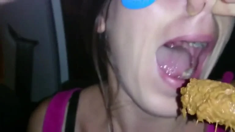 Woman Eats Scat