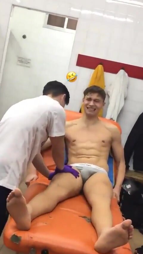 Getting a massage in his briefs ThisVid