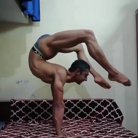 Indian Boy Backbending in Jockey Briefs - ThisVid.com