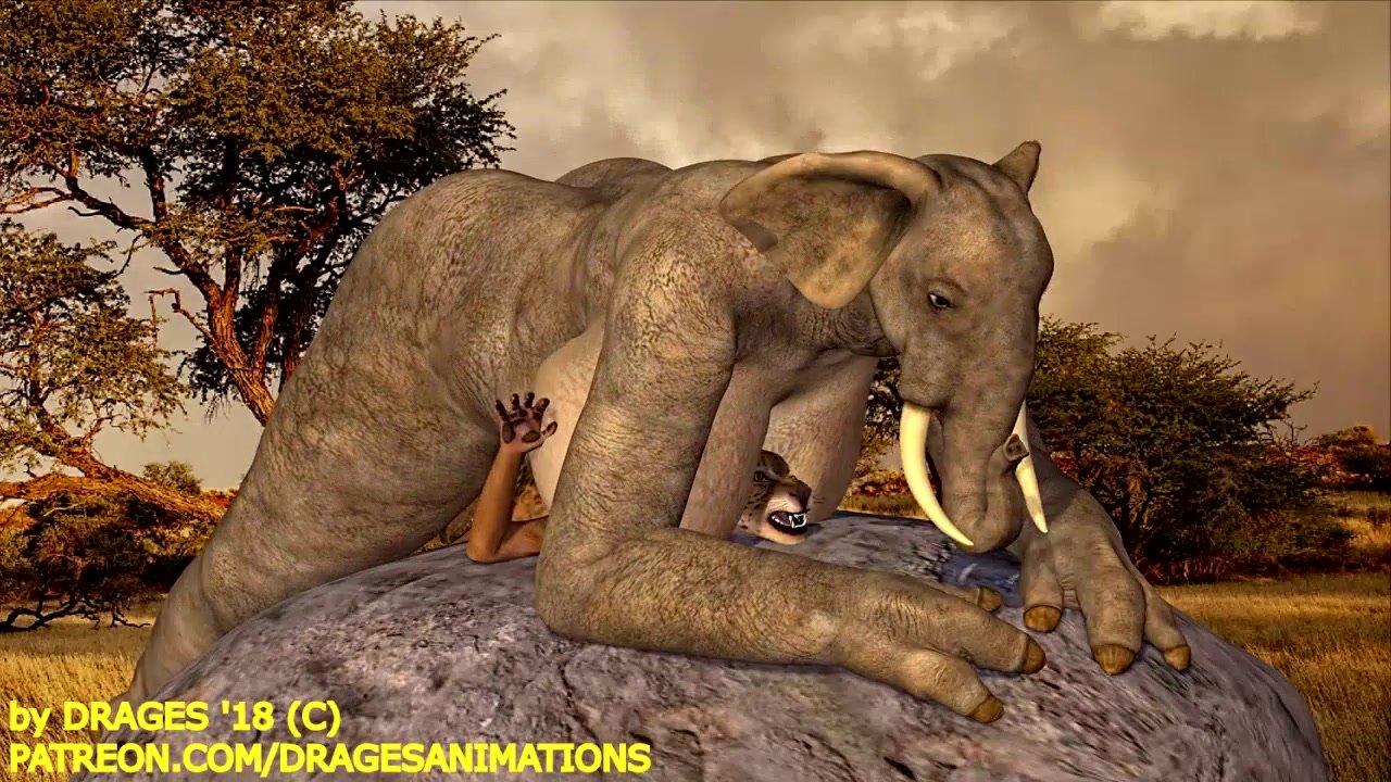 Animation Sex Elephant - Elephant Futa Shoves Cock Deep Into Predator - ThisVid.com