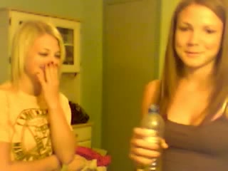 Girl drinks her friends pee out of bottle - ThisVid.com