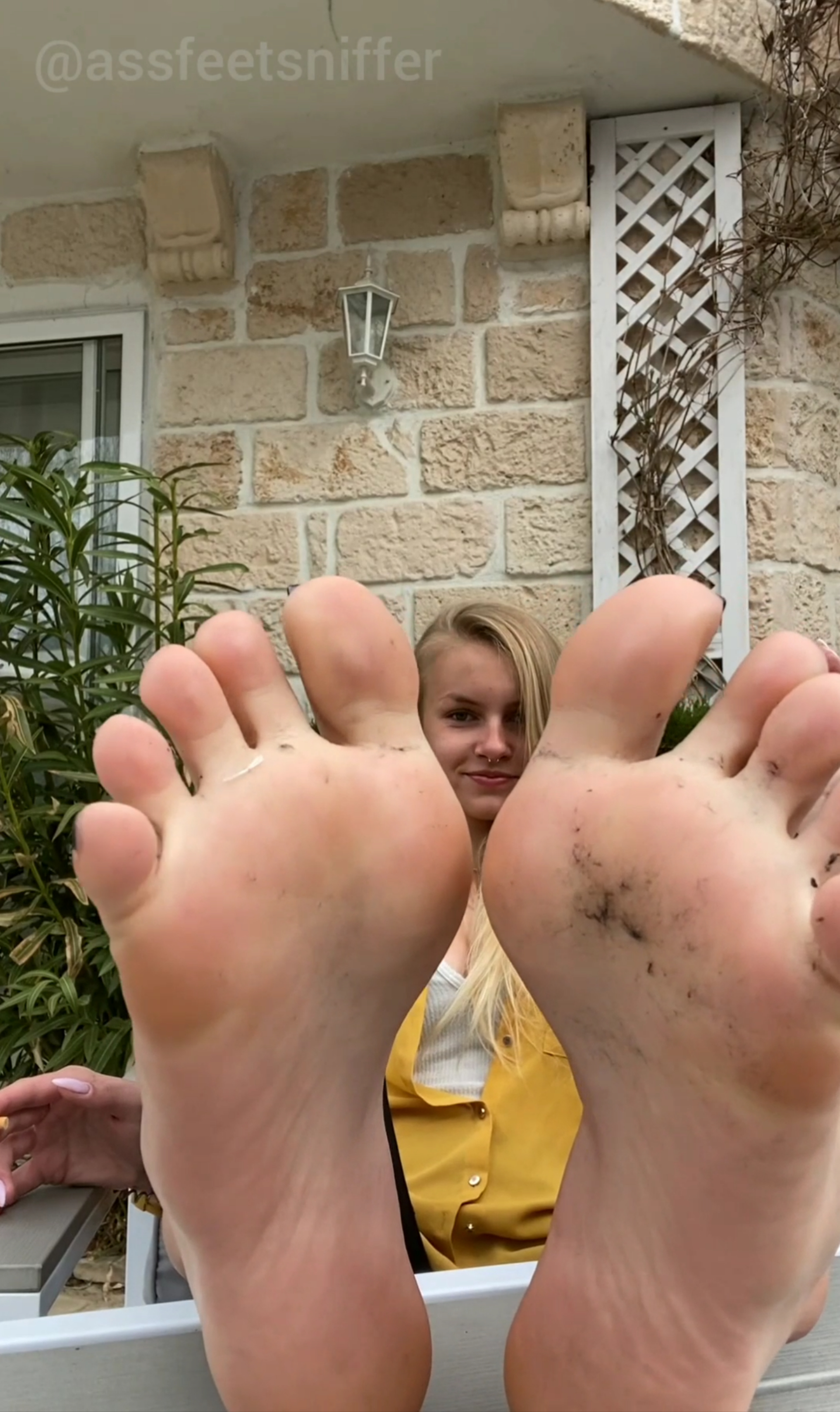 Dirty Foot - Blonde Girl Stinky Feet And Dirty Socks - ThisVid.com