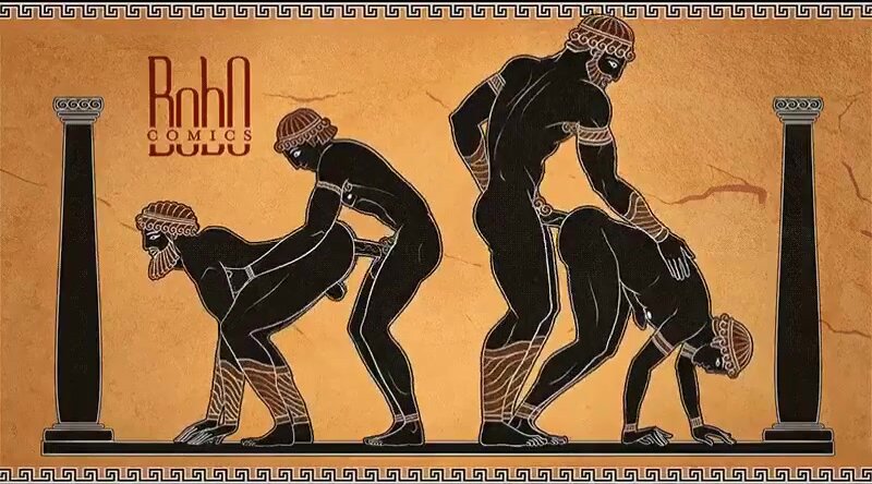 Greek Sex Cartoon - Ancient Greek pottery art, maybe! - ThisVid.com