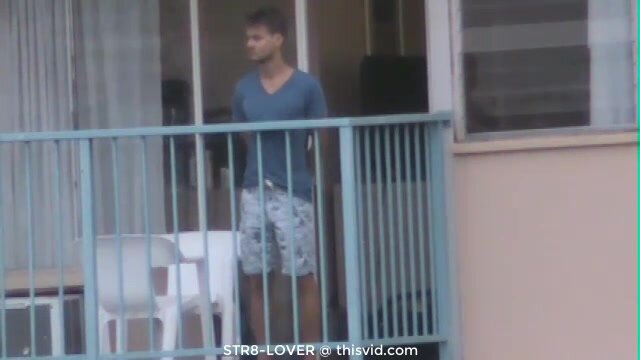 Spying on neighbours 46 - naked guy on balcony 23