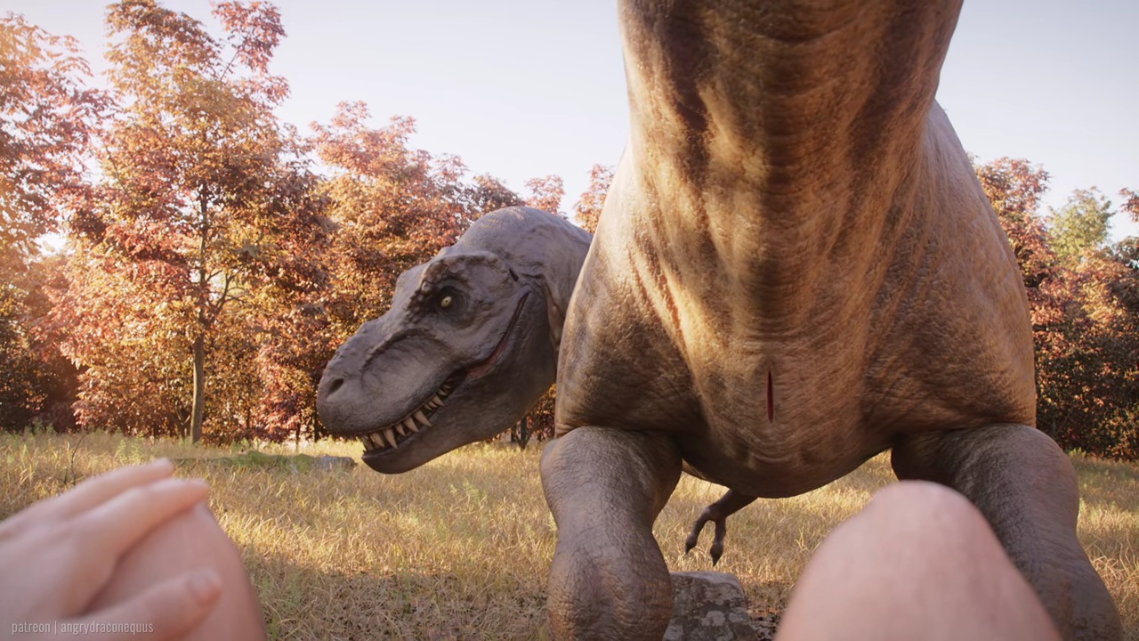 Female Dinosaur Porn - Animation - T-Rex Egglaying Remastered - ThisVid.com