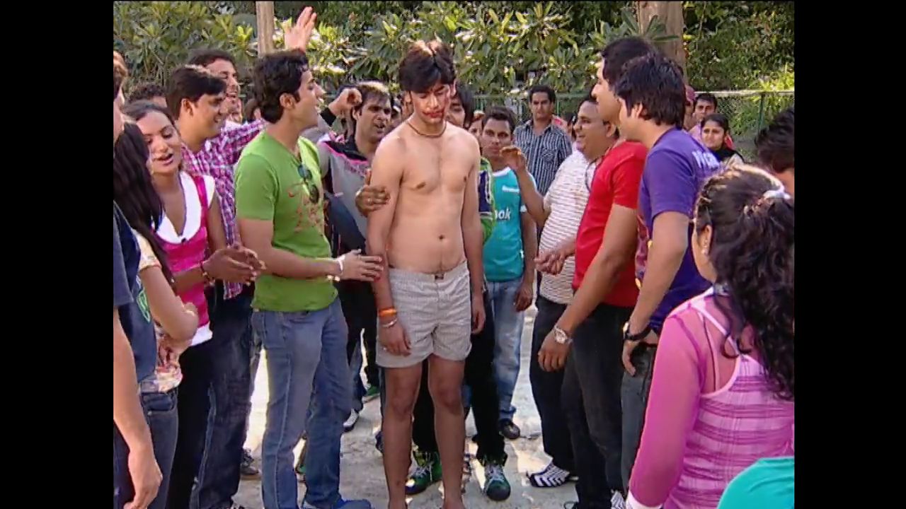 Indian College boy hazed and completely stripped