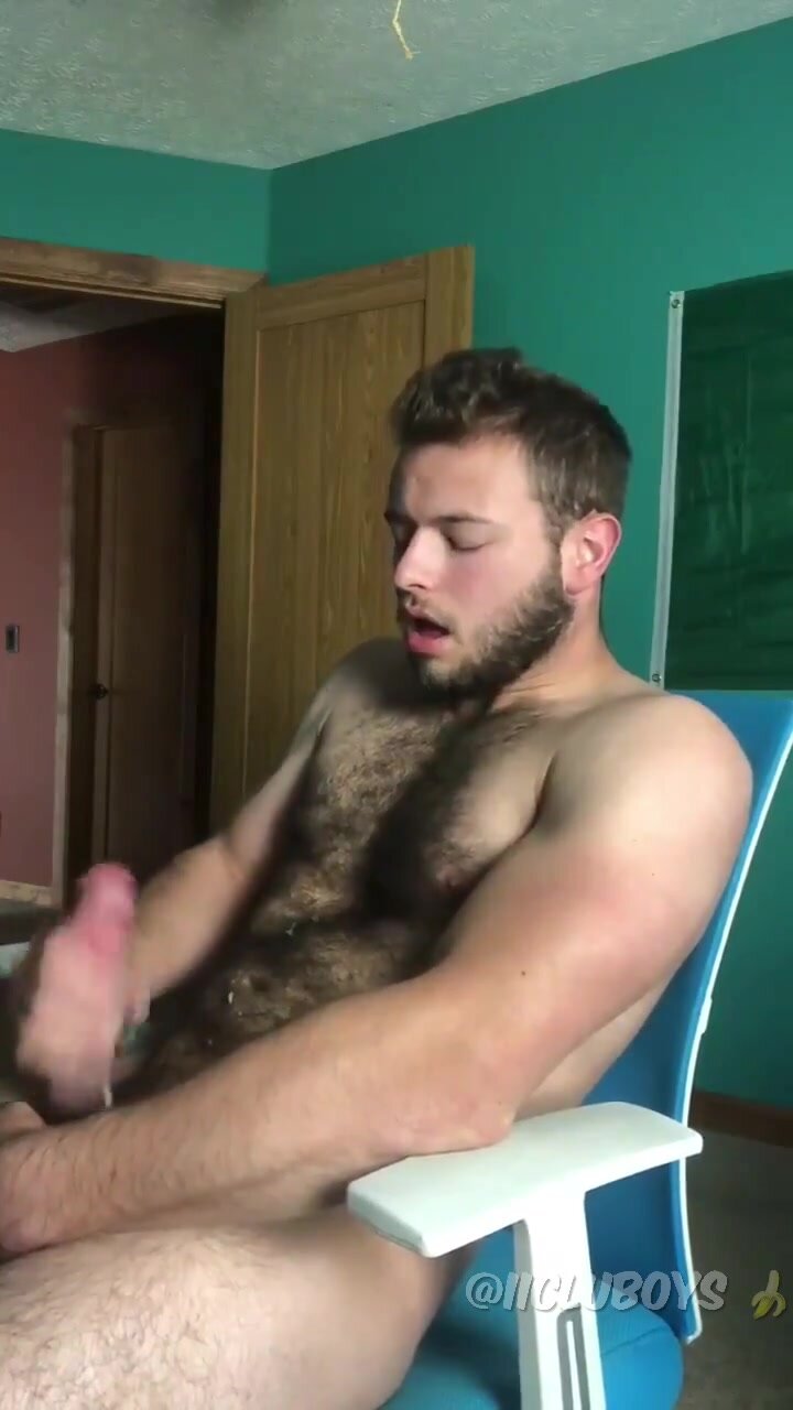 Hairy Man Jerking picture