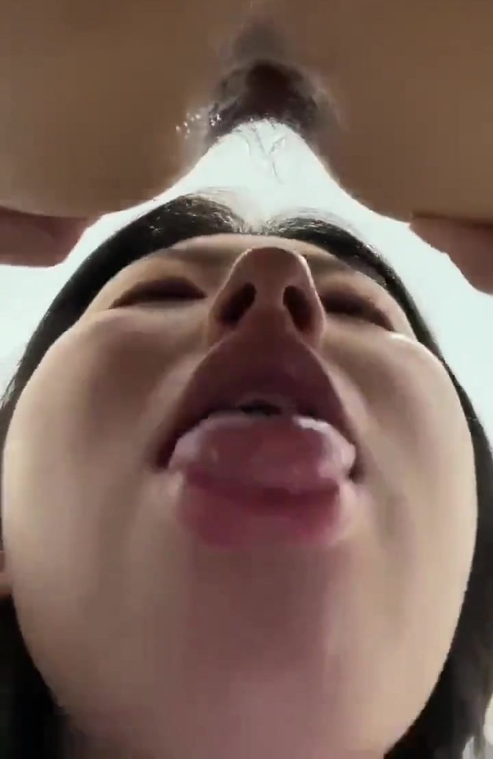 Chinese pet pushes long tongue deep in masters asshole