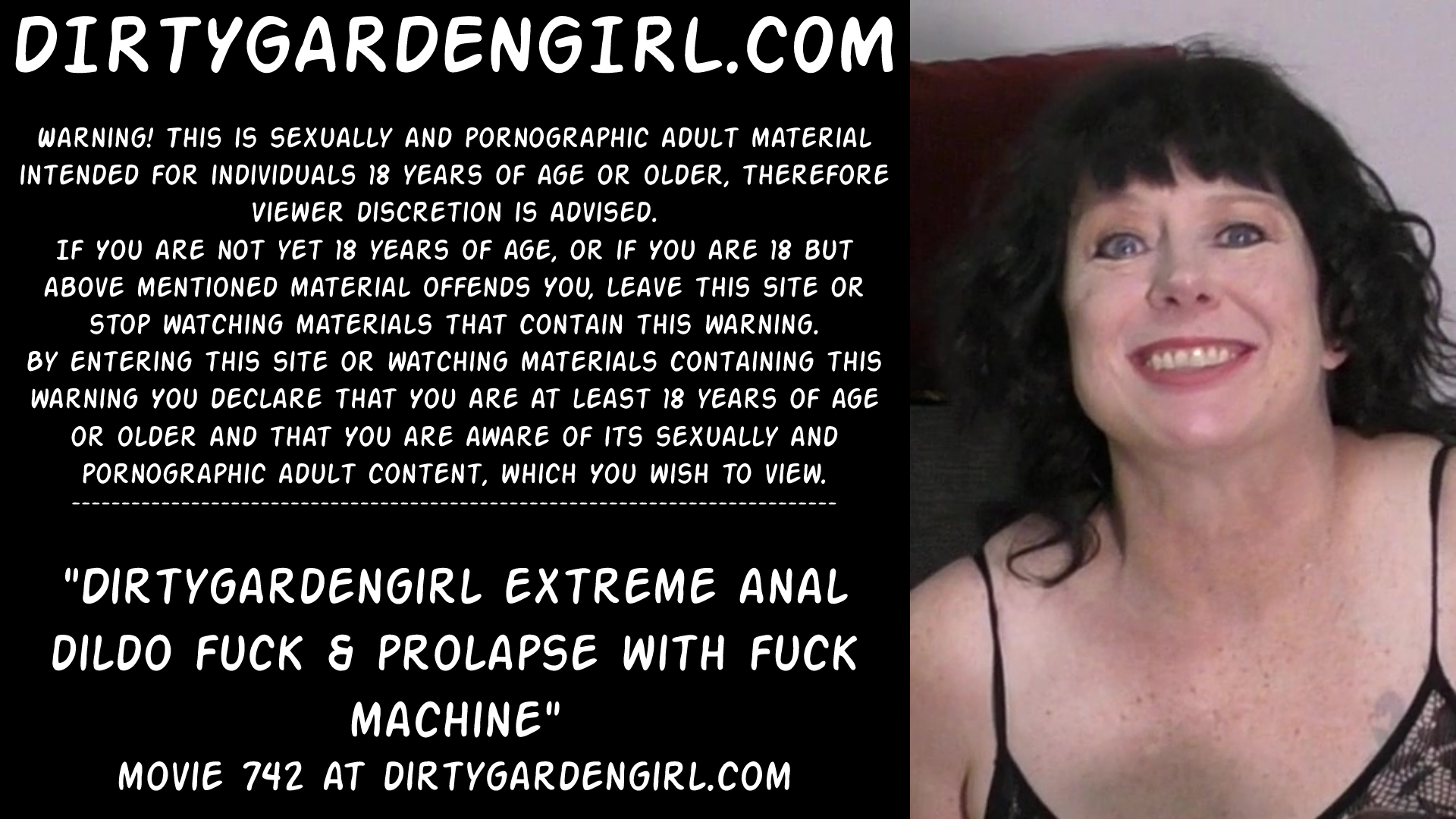Dirtygardengirl extreme anal dildo fuckmachine prolapse Adult Picture