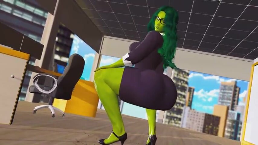 She-Hulk Twerk Animation - ThisVid.com