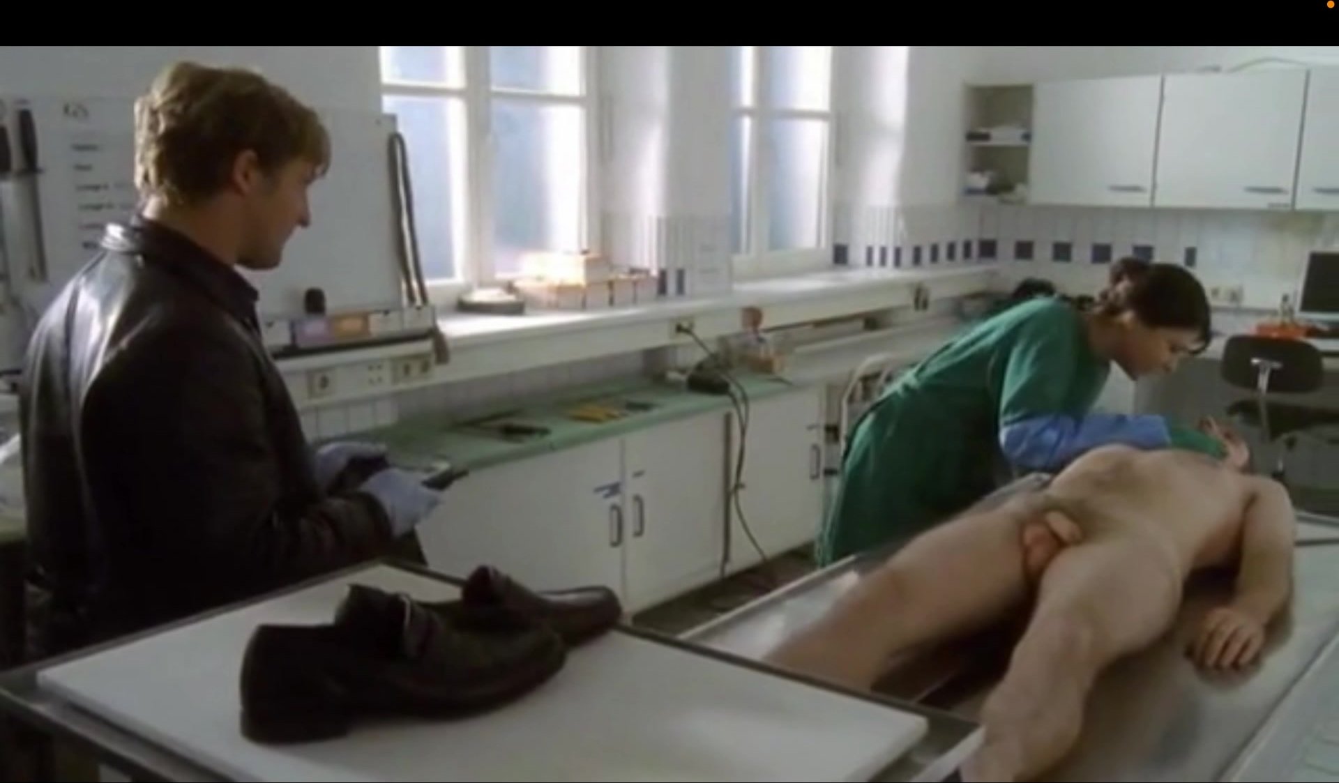 Naked morgue scenes