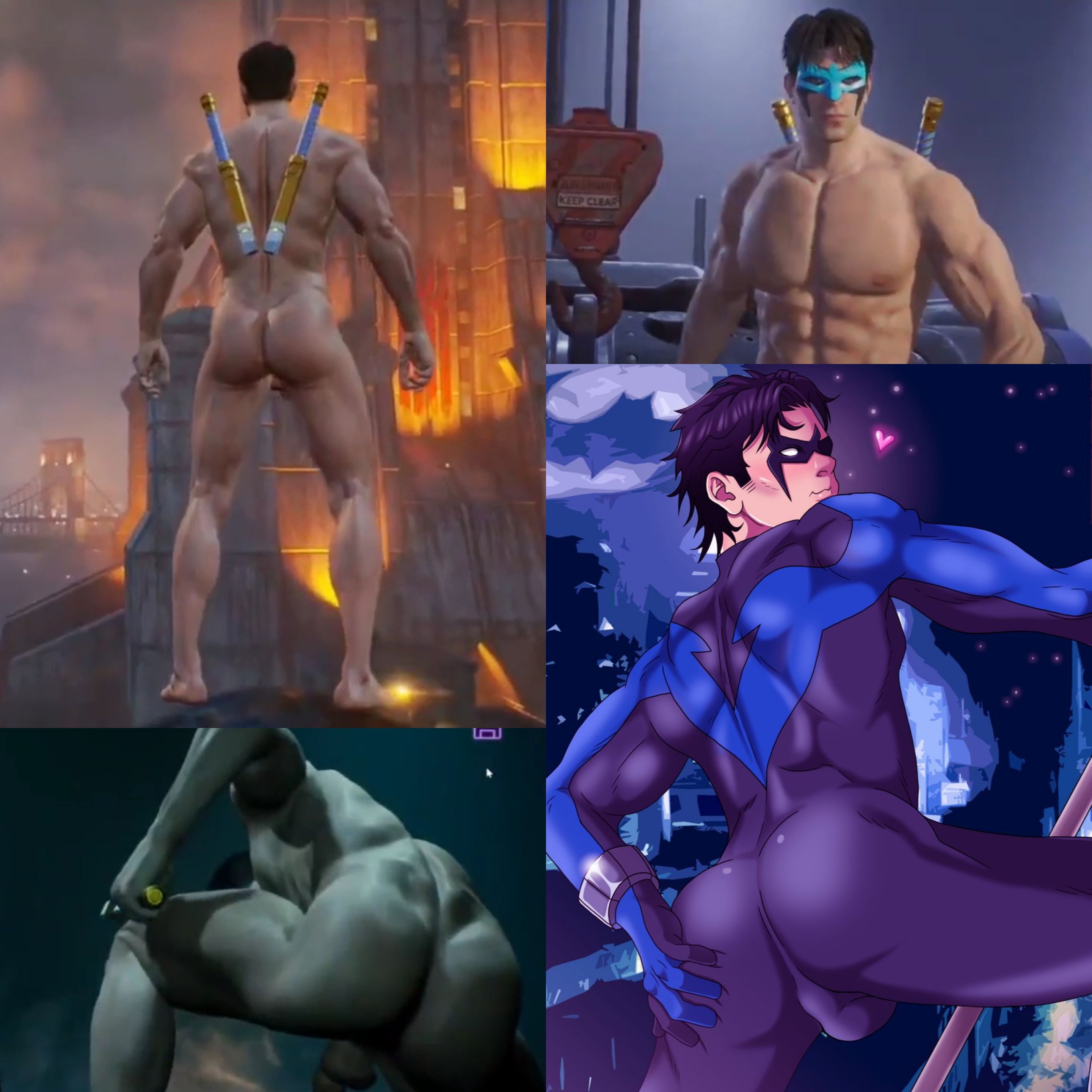 Gay Nightwing Porn - NightWing's Fat Bubble Butt - ThisVid.com