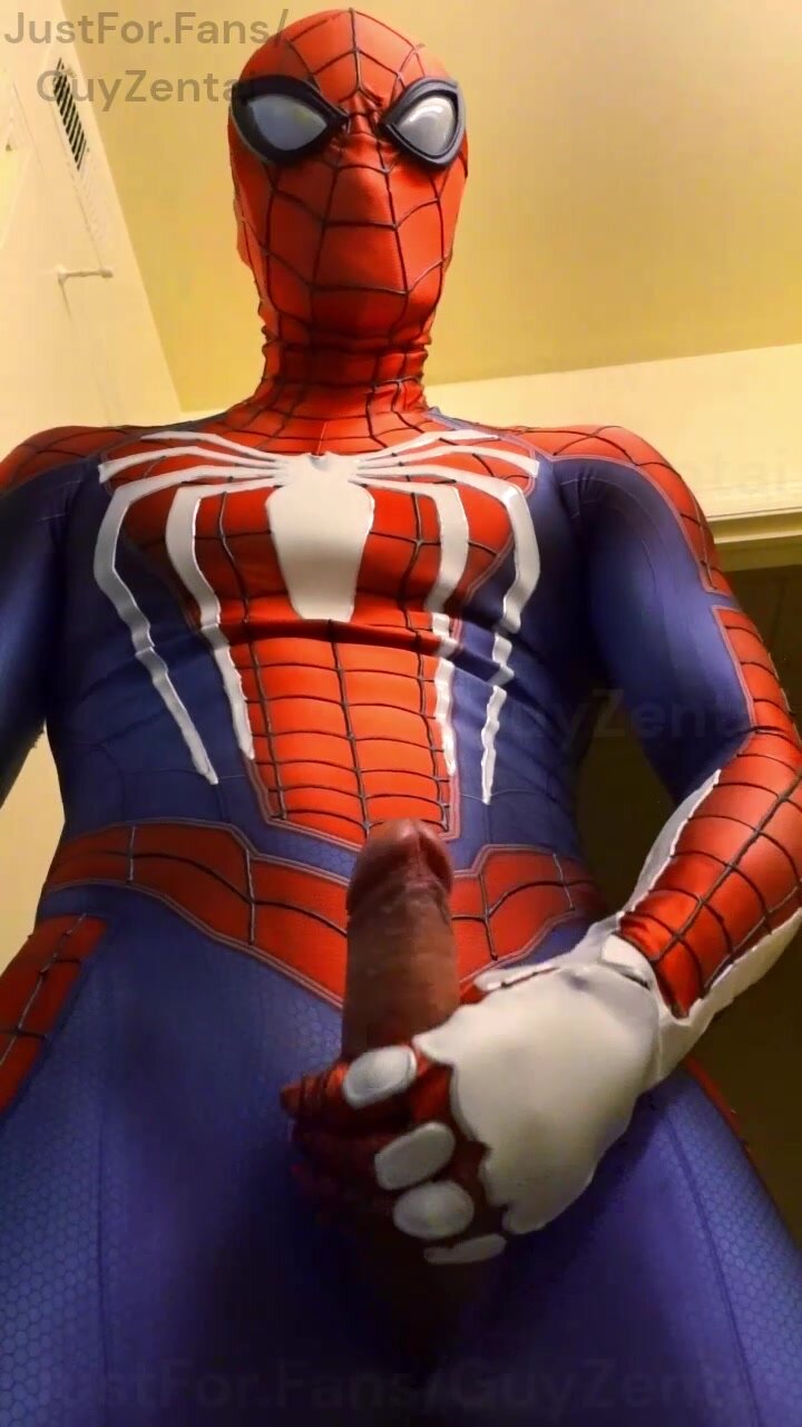 Spiderman jerk off & cum in ps4 replica costume - ThisVid.com