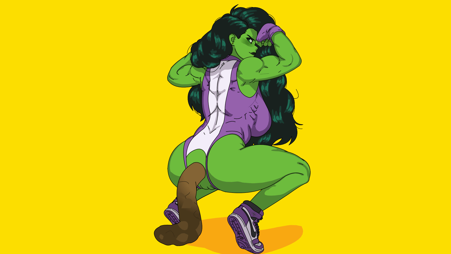 She-Hulk Squat Scat - ThisVid.com
